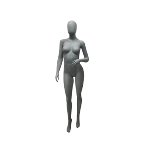 Manequim Feminino Cinza Aveludado